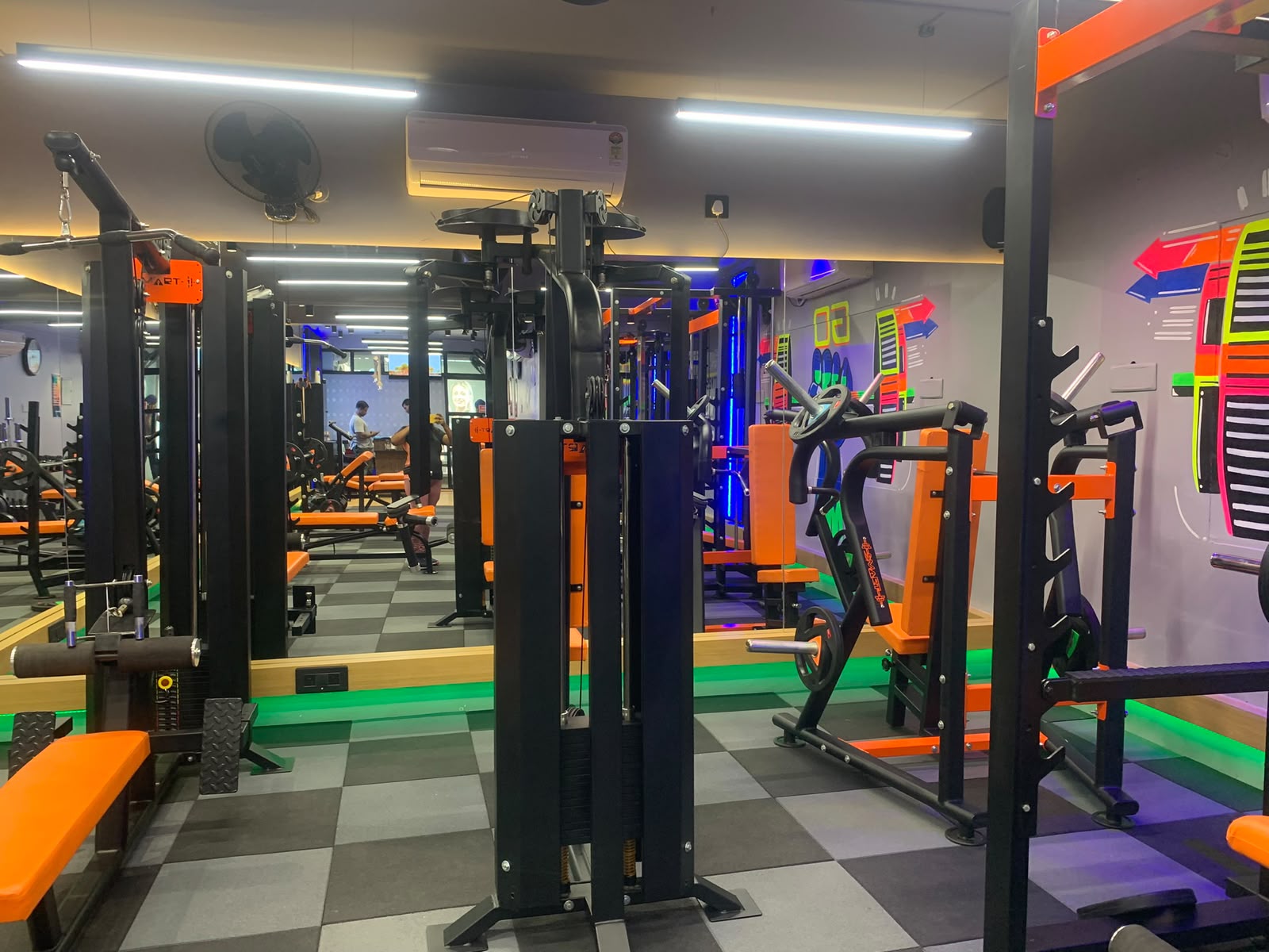 Free weights zone at JRA Fitness Hub